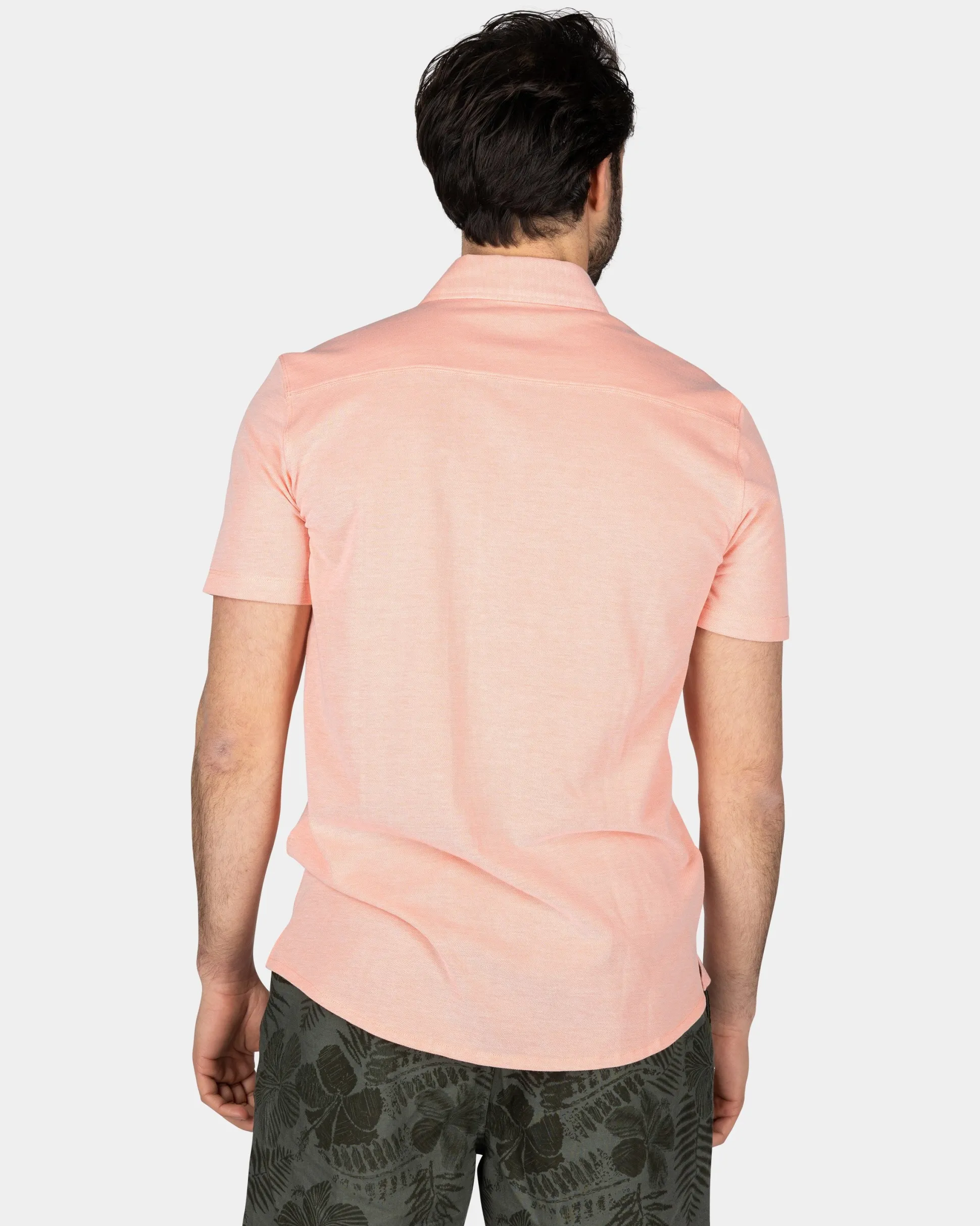 Pink Shirt with Short Sleeves