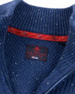 Plain full zip pullover - Bright Water Blue