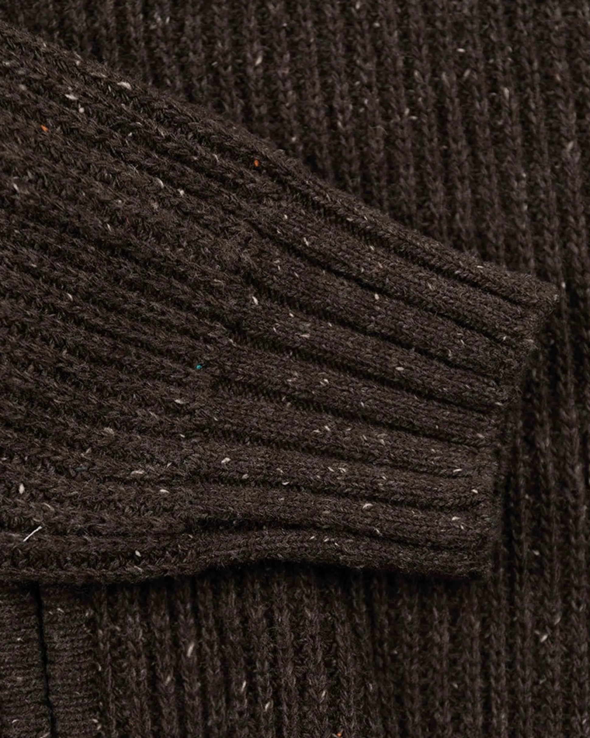 Plain full zip pullover - Smoked Green