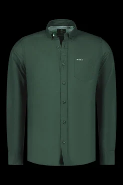 Plain linen shirt - Chalk Green