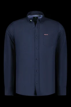 Plain linen shirt - Traditional Navy