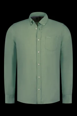 Plain linen shirt in many colors - Mellow Army