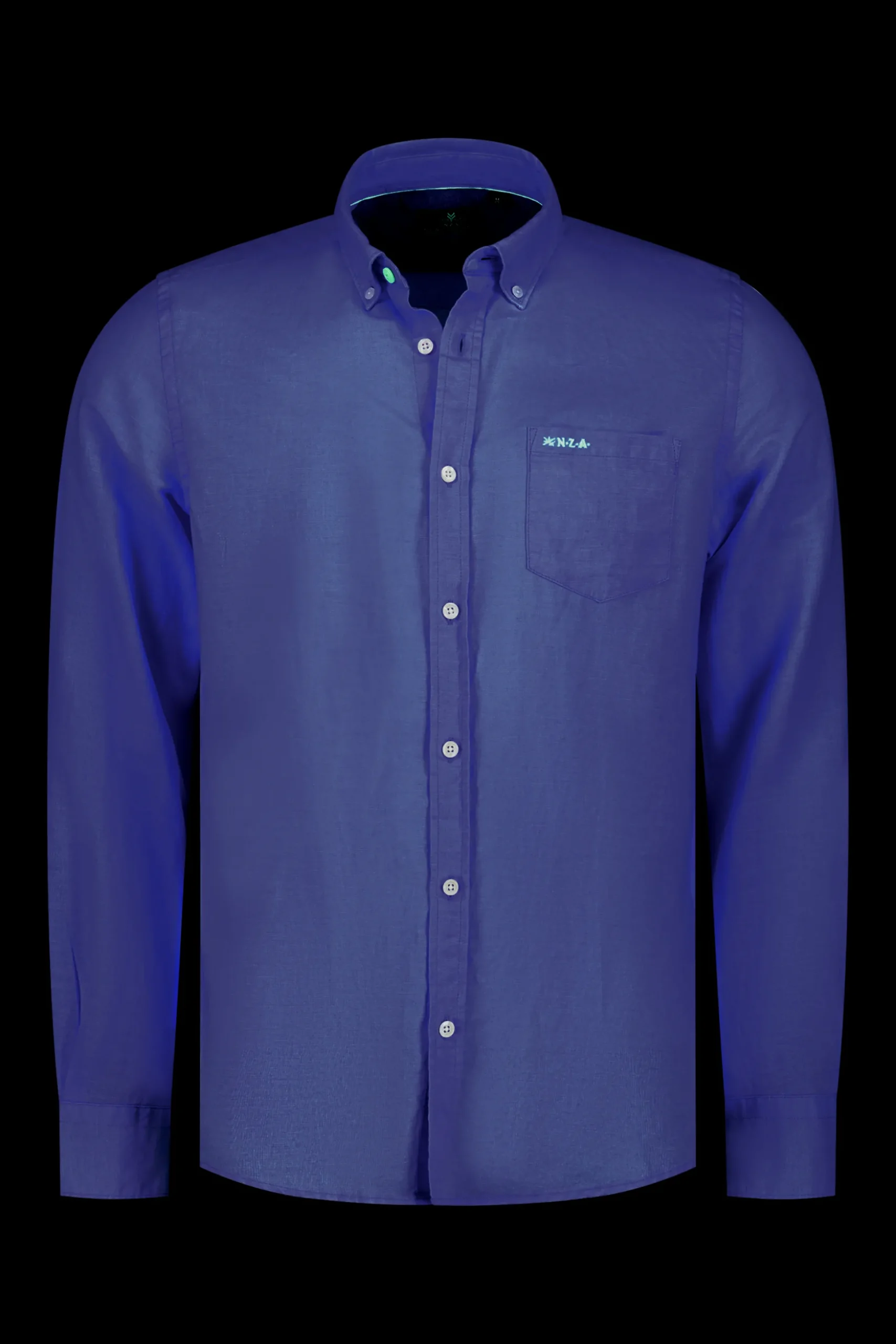 Plain linen shirt in many colors - Dusk Navy