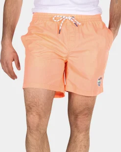 Plain swim shorts - Fury Pink
