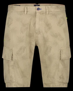 Printed short cargo pants Archie - Beach Sand