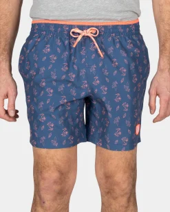Printed swim shorts - Dusk Navy