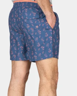 Printed swim shorts - Dusk Navy