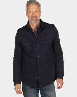 Quilted overshirt Laurentapuo - Steady Navy