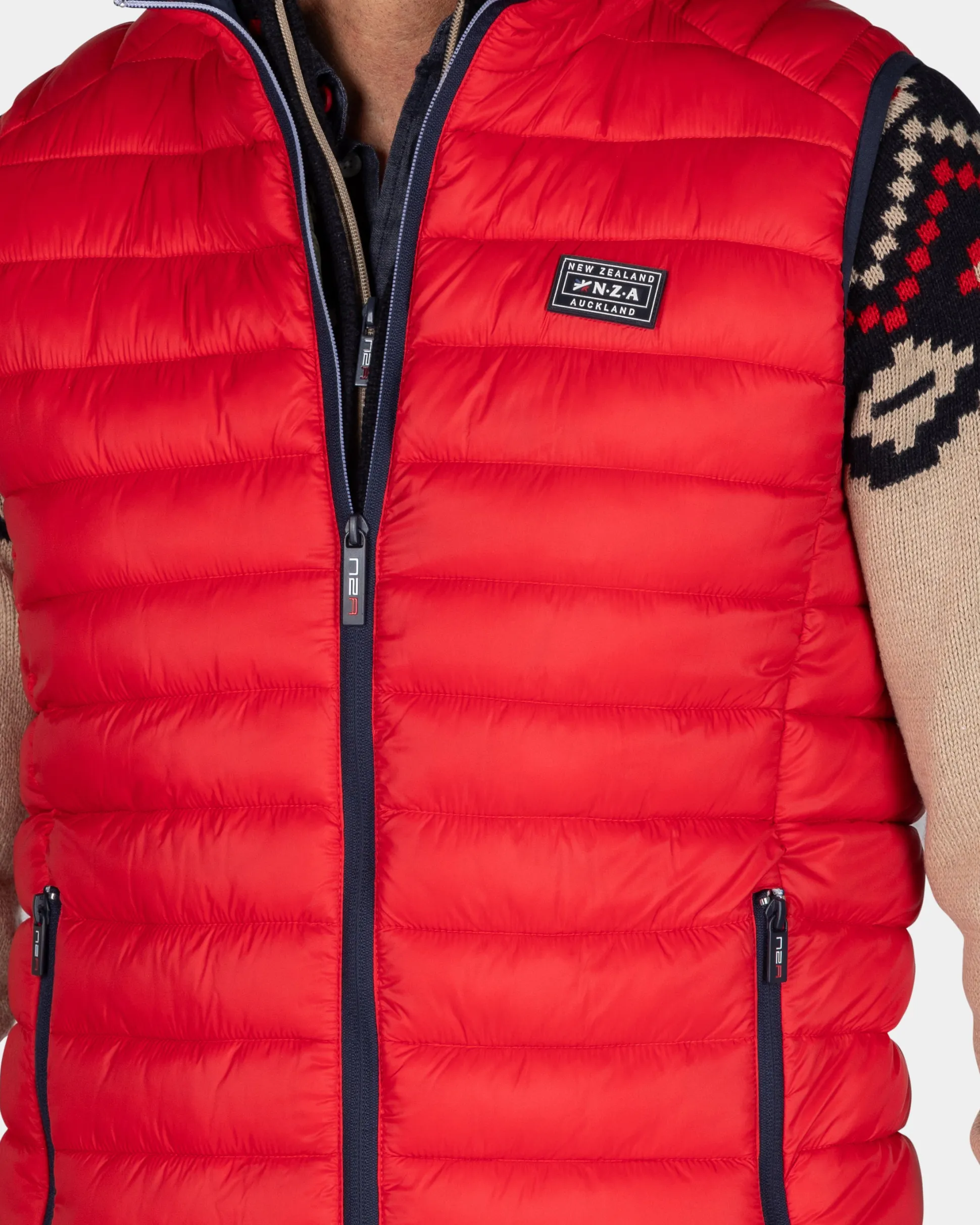 Red padded vest - Reef Red