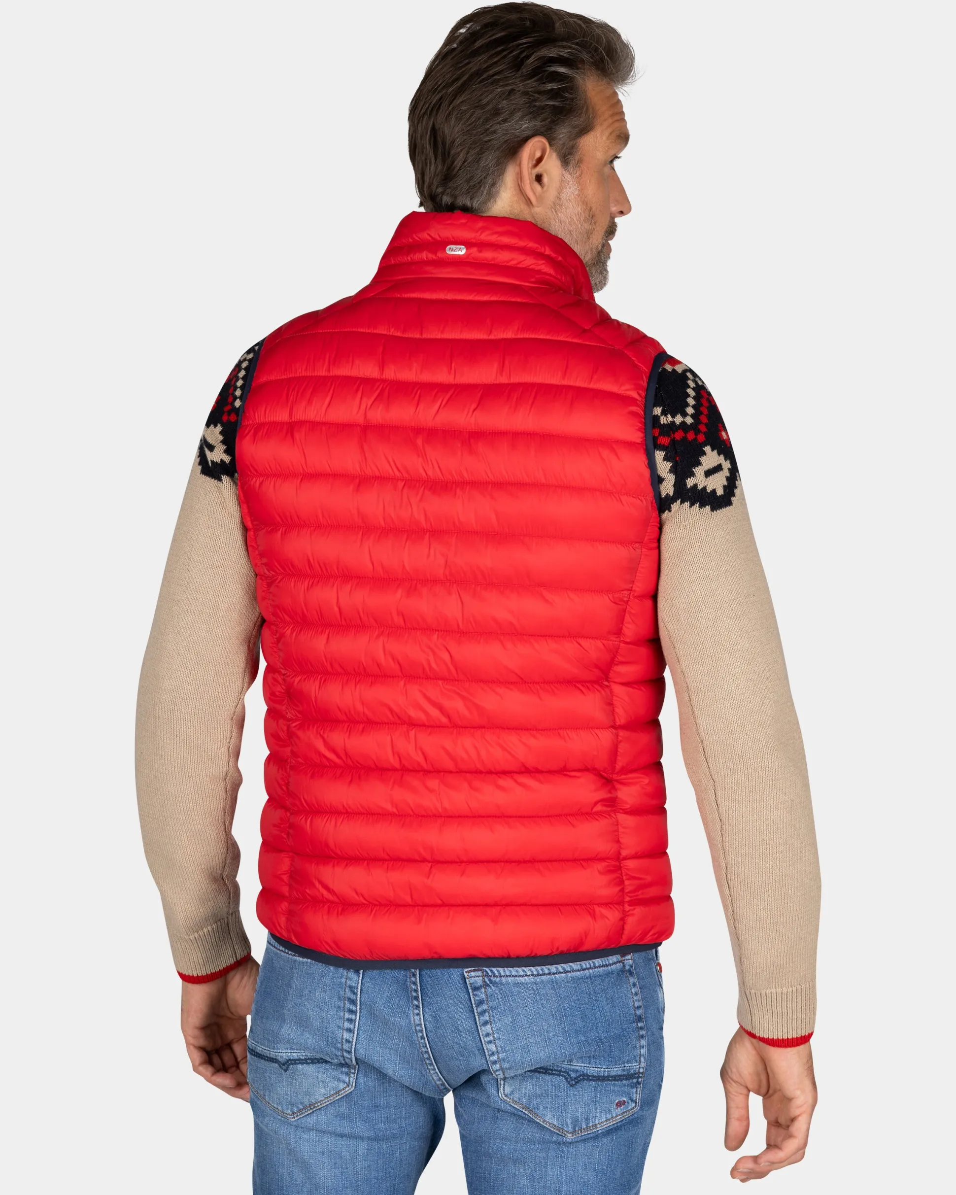 Red padded vest - Reef Red