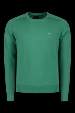 Round neck jumper - Amazon Green