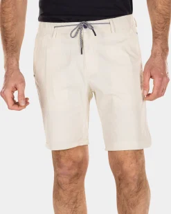 Short chinos made of cotton - Cream