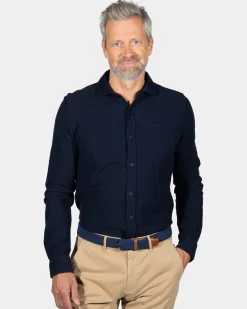Solid coloured blue shirt Spray - Ink Navy