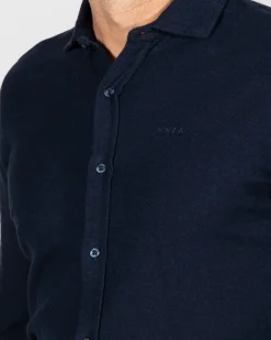 Solid coloured blue shirt Spray - Ink Navy