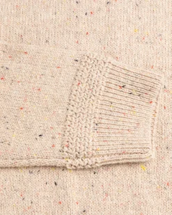 Solid coloured button jumper Brownlee - Sea Silt Sand