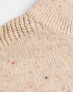 Solid coloured button jumper Brownlee - Sea Silt Sand