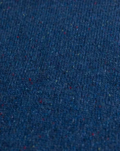 Solid coloured button jumper Brownlee - Storm Blue