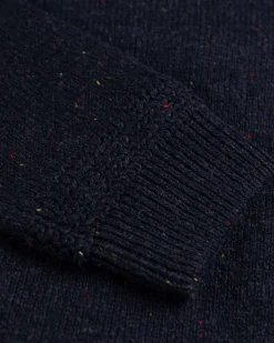 Solid coloured button jumper Brownlee - Ink Navy