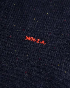 Solid coloured button jumper Brownlee - Ink Navy