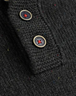 Solid coloured button jumper Brownlee - Eucalyptus Green