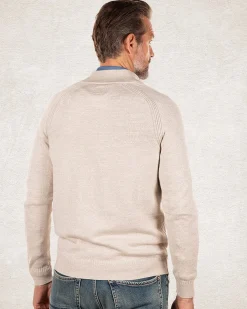 Solid coloured cotton cardigan