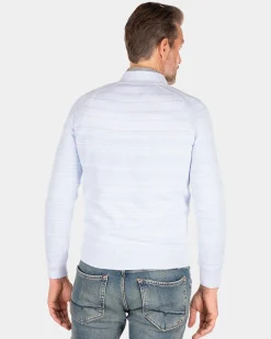Solid coloured cotton jumper - Rhythm Blue