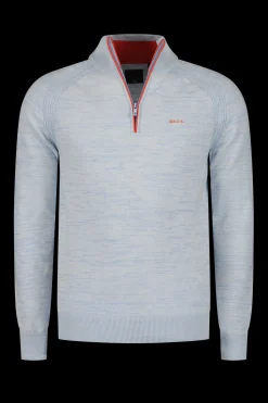 Solid coloured cotton jumper - Rhythm Blue