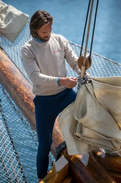 Solid coloured crew neck sweat - Shimmering Sand
