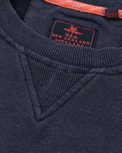 Solid coloured crew neck sweat - Traditional Navy