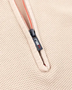 Solid coloured half zip jumper - Shimmering Sand