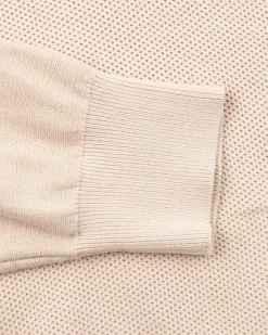 Solid coloured half zip jumper - Shimmering Sand