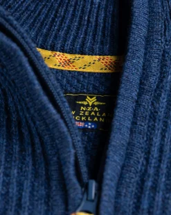 Solid coloured half zip jumper Dry - Storm Blue