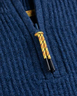 Solid coloured half zip jumper Dry - Storm Blue