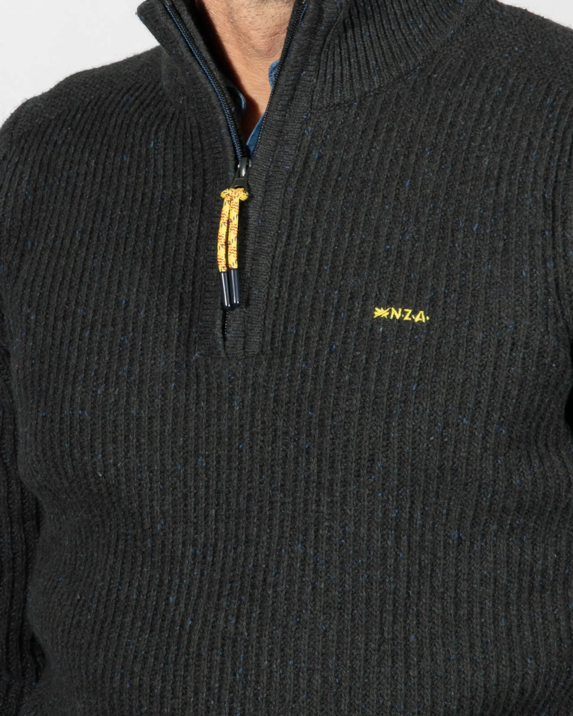 Solid coloured half zip jumper Dry - Eucalyptus Green