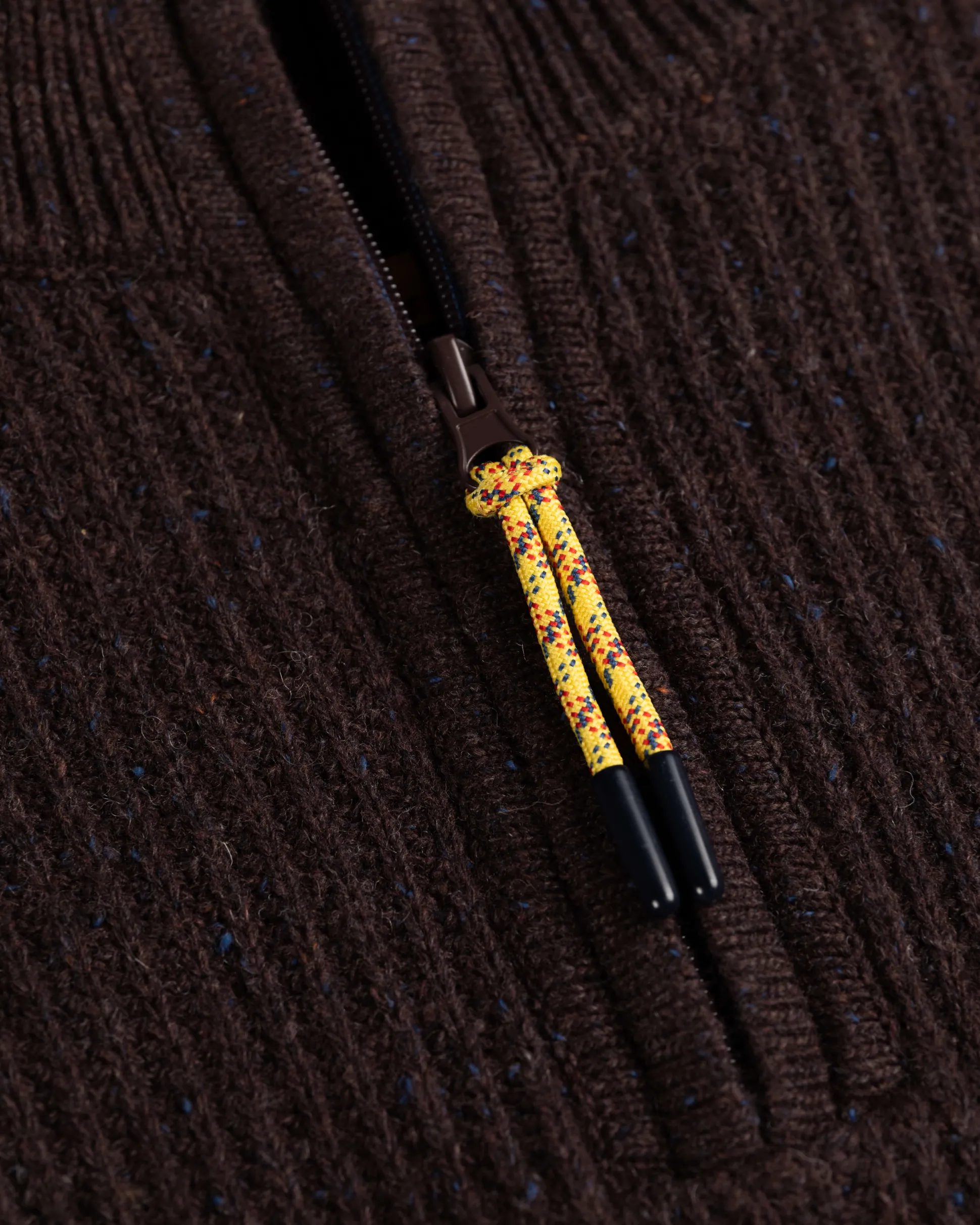 Solid coloured half zip jumper Dry - Clay Brown