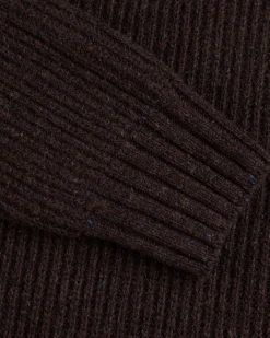 Solid coloured half zip jumper Dry - Clay Brown