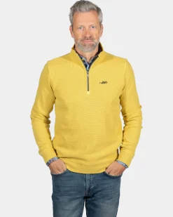 Solid coloured half zip sweatshirt Arapohue - Sunbeam Yellow