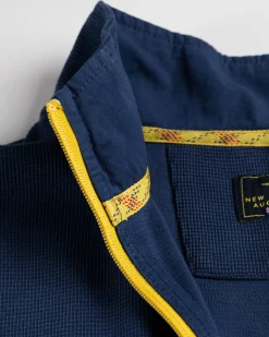 Solid coloured half zip sweatshirt Arapohue - Storm Blue
