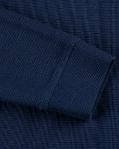 Solid coloured half zip sweatshirt Arapohue - Storm Blue