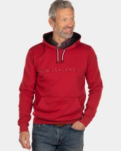 Solid coloured hoodie Oruru - Cardinal Red