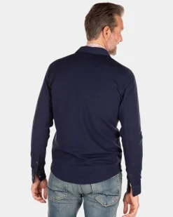 Solid coloured long sleeved shirt - Traditional Navy