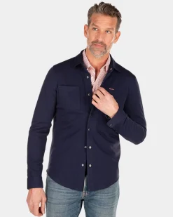 Solid coloured long sleeved shirt - Traditional Navy