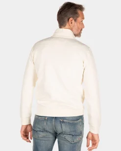 Solid coloured stretch cardigan - Cream