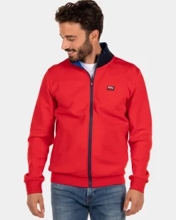 Solid coloured stretch cardigan Pratt - Rustic Orange