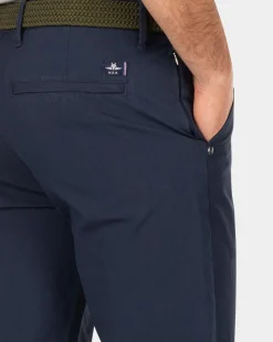 Solid coloured stretch chino - Traditional Navy