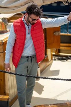Solid coloured vest - Jacket Red