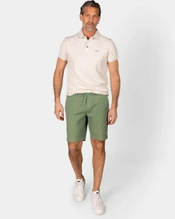 Solid Cotton Beige Polo