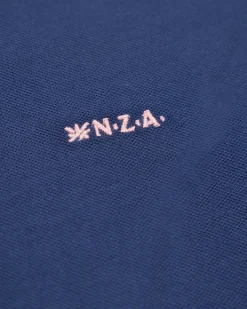 Solid Cotton Blue Polo