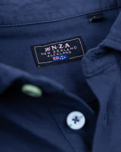 Solid Cotton Blue Polo