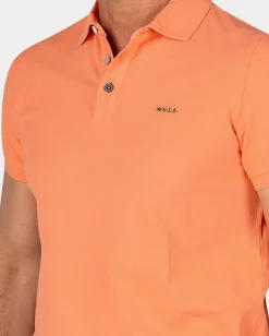 Solid Cotton Coral Polo